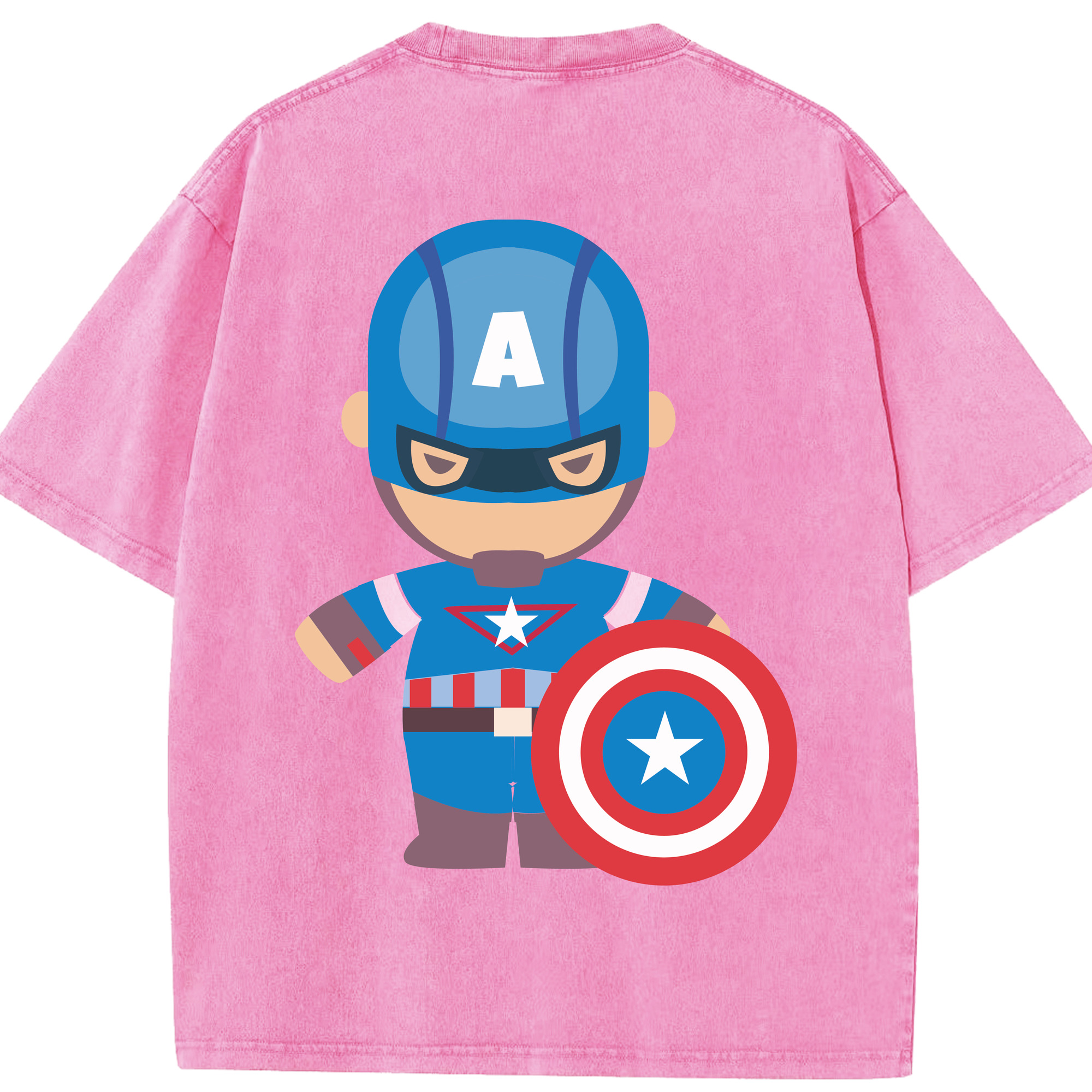 （画像用） アベンジャーズ The Avengers 綿100% ヴィンテージ風 半袖Tシャツ（背面プリント）